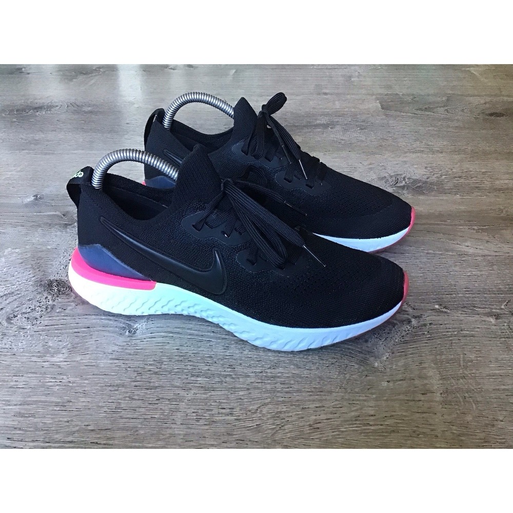 Nike Epic React Flyknit 2 Women's Size 9.5 Running Shoes Black Sapphire